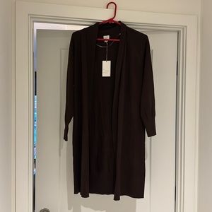 Target A New Day Brown Duster Cardigan Sweater Size Small NEW WITH TAGS